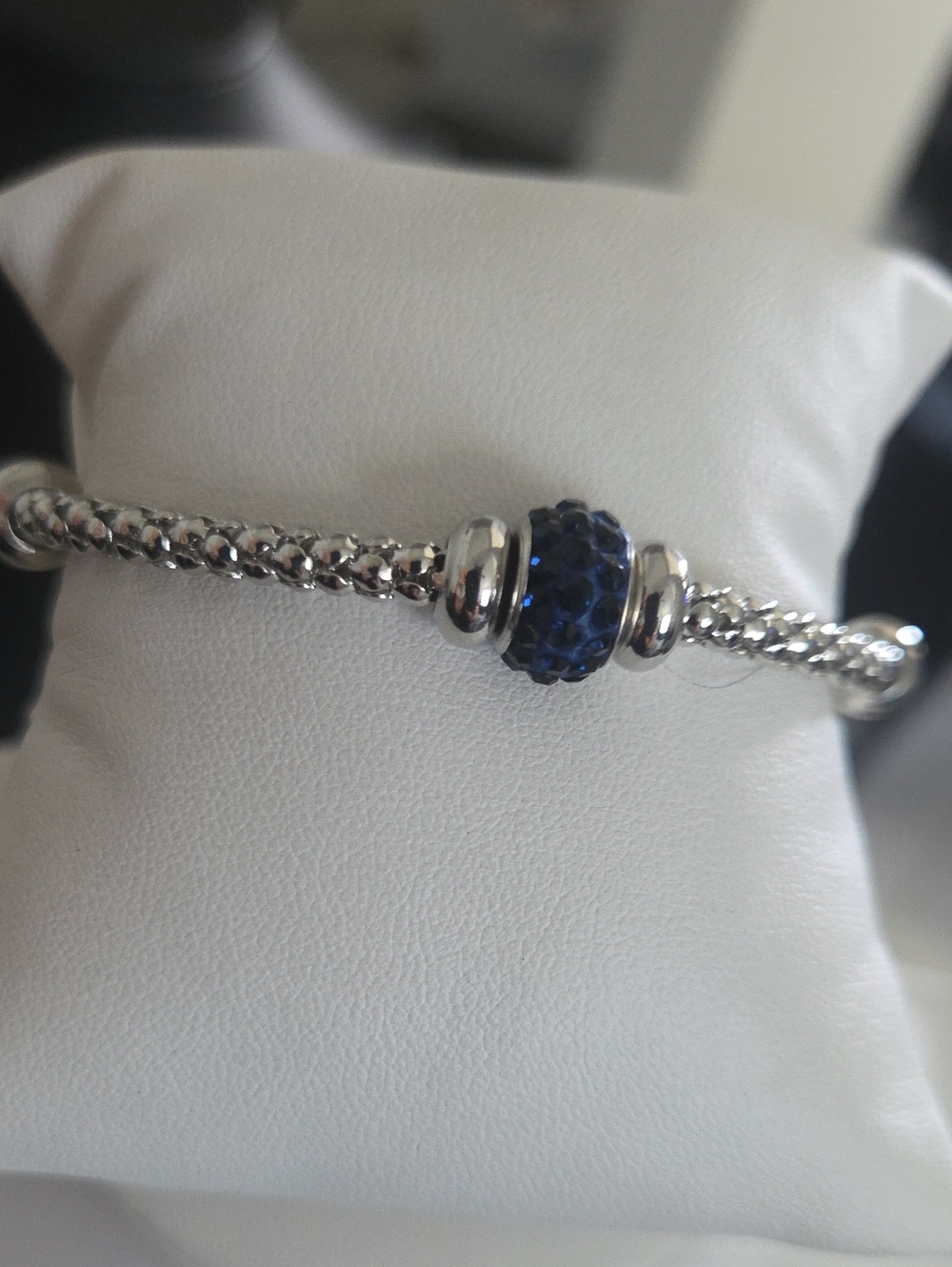 Paparazzi Downtown Decoupage Blue Bracelet NWT